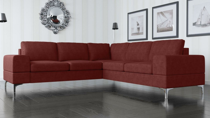 Couch corner sofa textile living room design modern L-shape turquoise furniture luxury sofas
