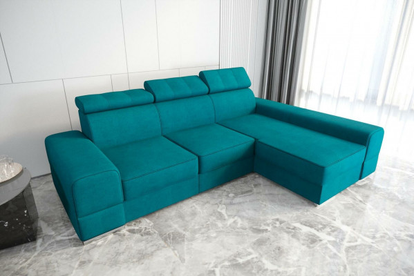Design corner sofa L-shaped couch leather beige living room elegant luxury modern furniture