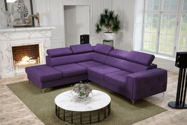 Design corner sofa L-shape couch upholstery luxury living room soft style couches new