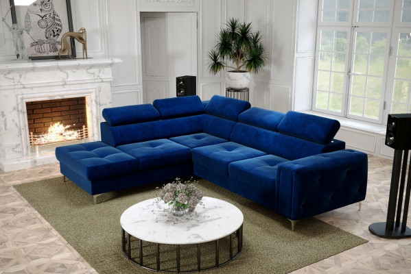 Design corner sofa L-shape couch upholstery luxury living room soft style couches new