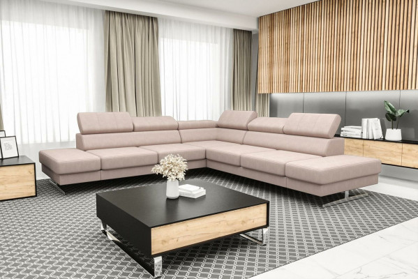 Design sofa couch upholstery living room L-shape modern elegant living landscape new