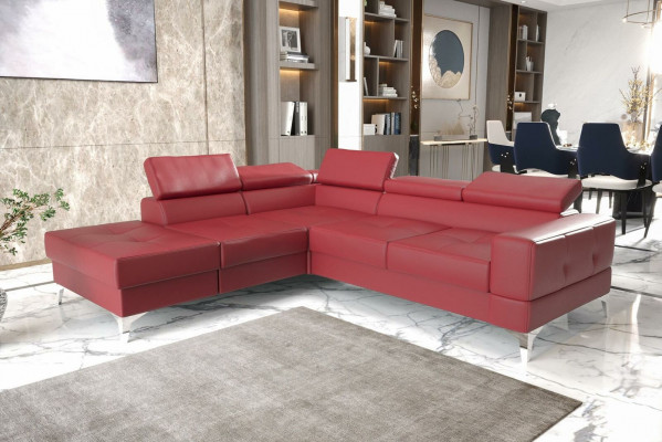 L-shaped sectional sofa couch multifunctional design modern textile