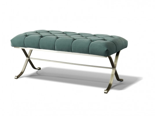 Ottoman Upholstered Ottoman Foot Rest Furniture Home Living Benches Seating Textile Chesterfield