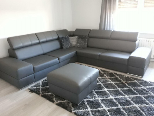 L-Form Designer Sofa Couch Corner Sofa New Corner Sofa Upholstered Living Landscape Couches
