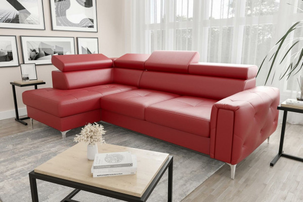 Leather sofa L-shape couch living room corner design living landscape couches sofas new