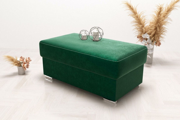 Furniture Living Benches Seat Textile Green Design Ottoman Stool Upholstered Stool Foot