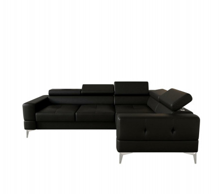 Multifunctional Sofa Couch Corner Sofa Living Room L-Shaped Black Modern Luxury