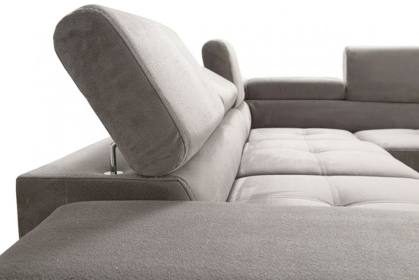 Sofa Couch Upholstery L-Shape Living Room Design Corner Leather New Beige Luxury