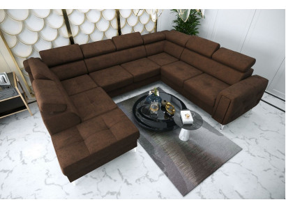 U-shaped sofa fabric sofa couch living landscape design modern leather sofas brown new