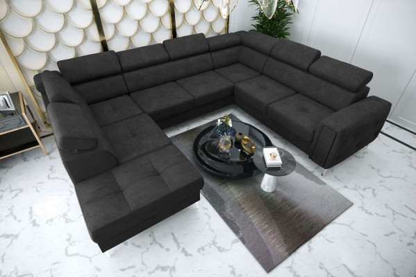 U-shaped sofa fabric sofa couch living landscape design modern leather sofas brown new