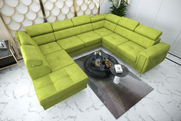 U-shaped sofa fabric sofa couch living landscape design modern leather sofas brown new