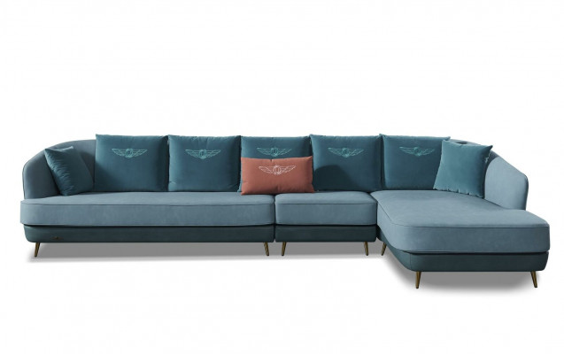 Sofa Corner Sofa L Shape Living Landscape Designer Couch Upholstery Seat Set