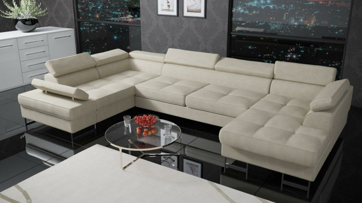 Textile Sofa Corner Sofa Sofa Couch Upholstered Living Landscape Leather Sofas Couches U Shape