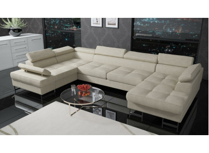 Textile Sofa Corner Sofa Sofa Couch Upholstered Living Landscape Leather Sofas Couches U Shape