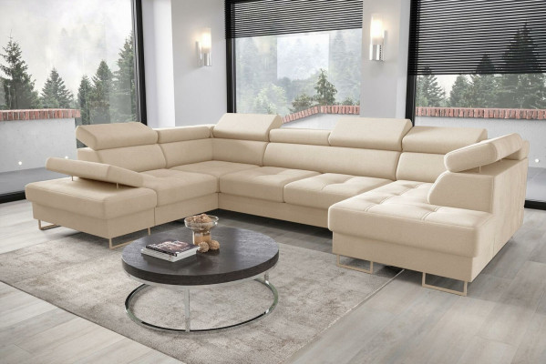 Textile Sofa Corner Sofa Sofa Couch Upholstered Living Landscape Leather Sofas Couches U Shape