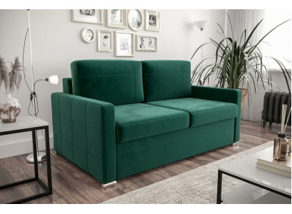 Design 2-Seater Sofa Couch Upholstered Two-Seater Couches Sofas Textile Fabric Faux Leather