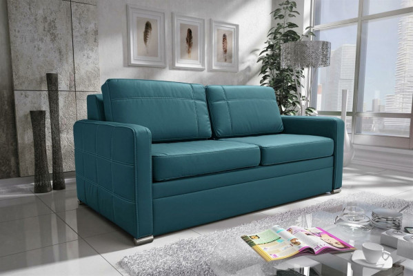 Design 2-Seater Sofa Couch Upholstered Two-Seater Couches Sofas Textile Fabric Faux Leather