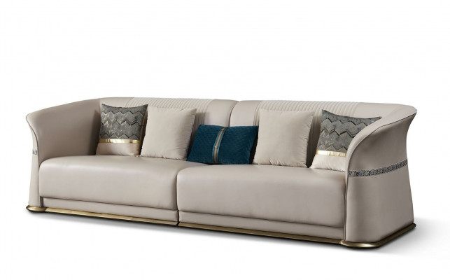 Luxury three-seater couch seat cushion 3-seat cushion couches lounge club sofa