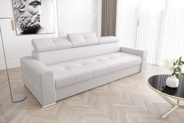 Modern 3-seater sofa room furniture white upholstered three-seater couch design sofa