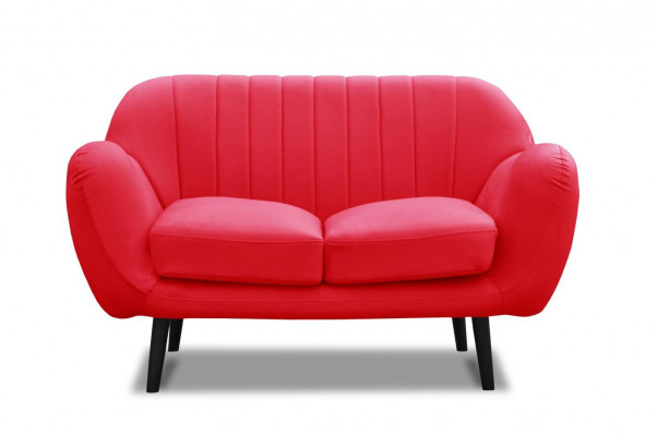 Sofa 2-seater design sofas modern upholstery fabric seat two-seater leather new