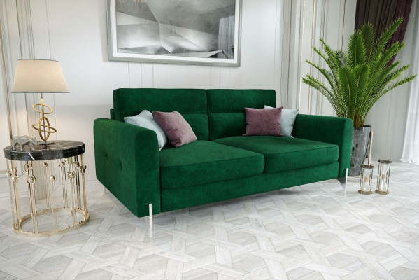 Elegant Design Luxury Velvet Fabric Sofa Couch Upholstery 2 Seater
