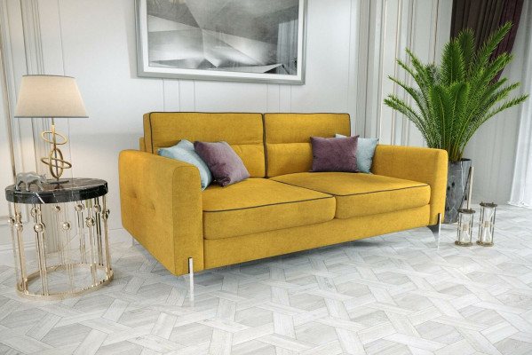 Elegant Design Luxury Velvet Fabric Sofa Couch Upholstery 2 Seater