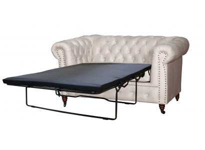 Chesterfield 2-seater sofa office couch with bed function double sofas couches