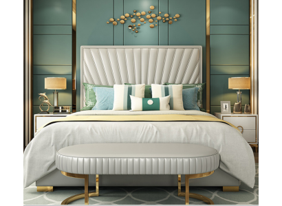 Bed Pillow Design Luxury Double Hotel Beds Sleeping Room 180x200cm