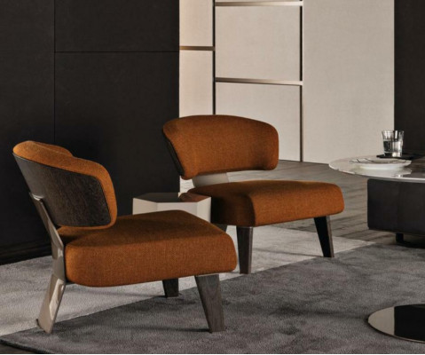 Design armchair couch sofa relax fabric luxury lounge TV club seat
