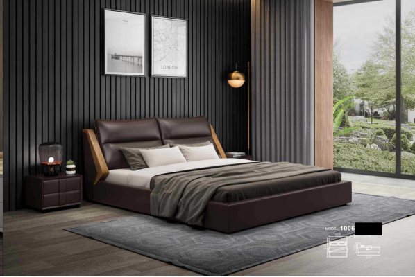 Bed Cushion Design Luxury Double Hotel Beds Matrimonial 180x200cm Bedroom Leather