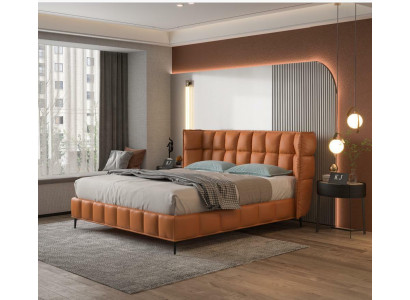 Bed Cushion Design Luxury Hotel Beds Matrimonial 180x200cm Leather Double