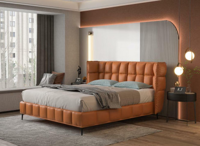 Bed Cushion Design Luxury Hotel Beds Matrimonial 180x200cm Leather Double