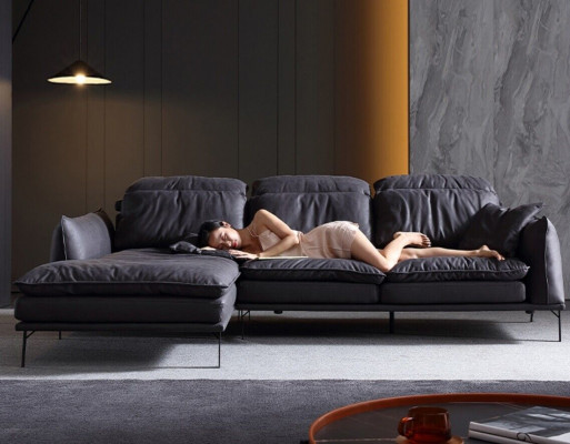 Leather sofa corner sofa sofa couch upholstery corner set designer furniture