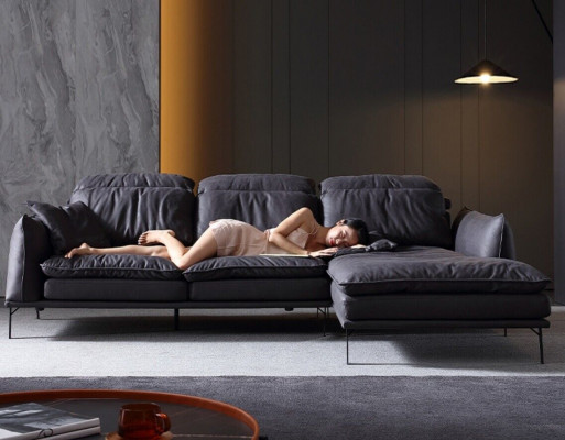 Leather sofa corner sofa sofa couch upholstery corner set designer furniture