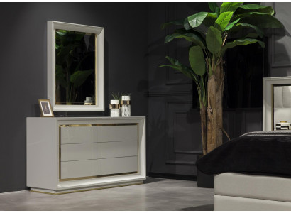Dresser mirror modern style white sideboard drawers for storage