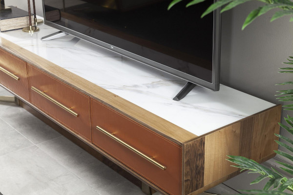 Orange living wall, stainless steel living walls, living room furniture, TV media wall