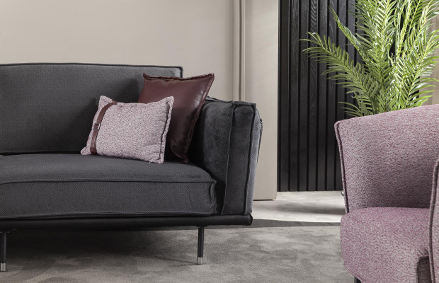 Big Sofa 330cm fabric xxl couch fabric sofa upholstery seat cushion furniture textile