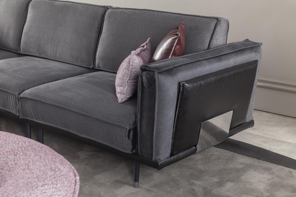 Big Sofa 330cm fabric xxl couch fabric sofa upholstery seat cushion furniture textile