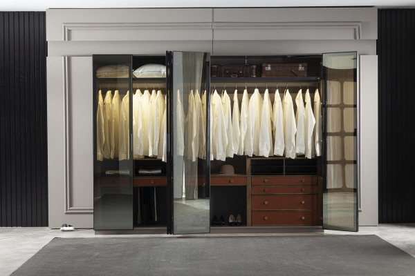 Designer wardrobe transparent cabinet furniture sliding door wardrobes