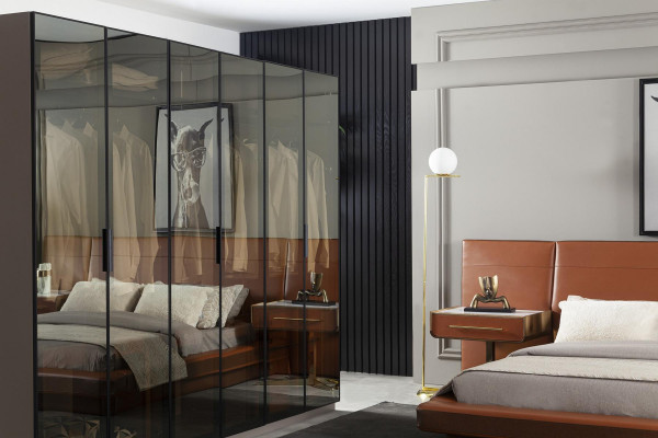 Designer wardrobe transparent cabinet furniture sliding door wardrobes
