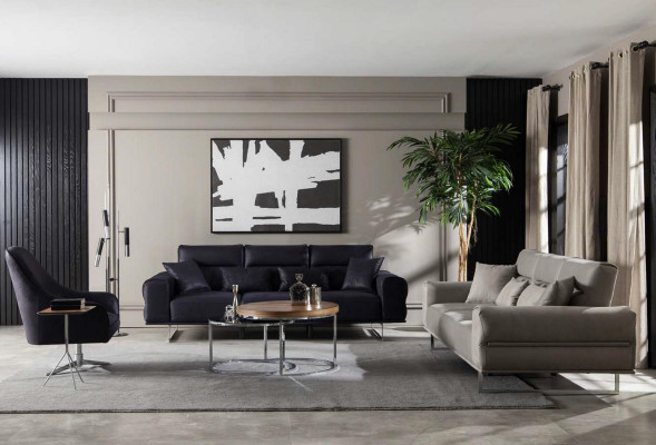 Sofa set couch set furniture suite 3+3+1 Italian style furniture