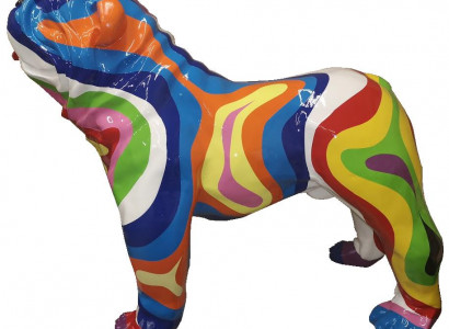 Abstract Dog Decoration Colorful Figure Sculpture Statues Garden Statue Figures