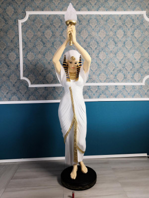 Design floor lamp Egyptian woman figure stand lamp lights floor lamps figure