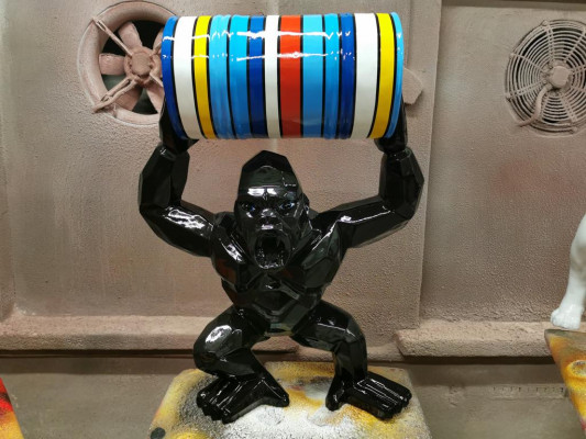 Designer Figure Statue Modern Figures Statues Decoration Decor Gorilla Garden New