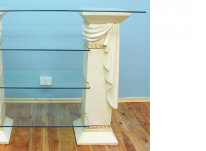 Design display cabinet glass column cupboard display shelves cabinet Medusa sideboard
