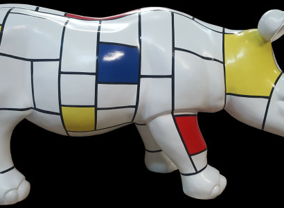 Figures genuine handmade designer loft colorful sculptures abstract figure 60cm new
