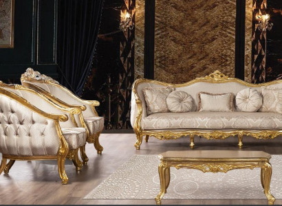 Baroque sofa set 3+1+1 seater Chesterfield sofa sofas armchair seating suite