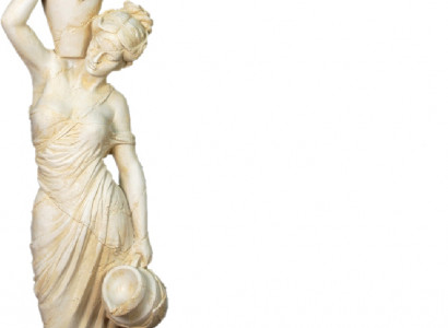 Antique style life-size figure with lighting floor lamp lamp standing lamp