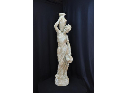 Woman Sculpture Jug Vase Figure Garden Figure Sculptures Figures Water Carrier 345