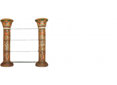 Regal Glass Display Case Egyptian Shelves Display Cabinets XXL Columns 180cm Column Egypt New